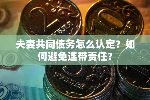 北京夫妻共同债务怎么认定？如何避免连带责任？