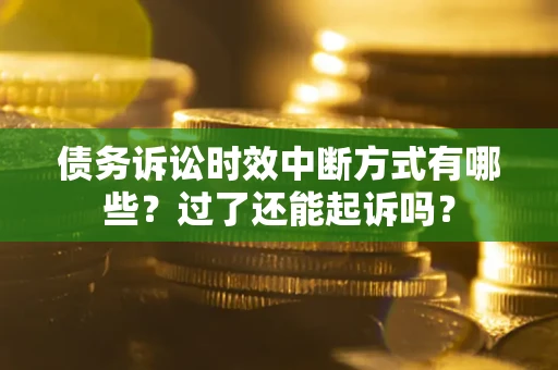 北京债务诉讼时效中断方式有哪些？过了还能起诉吗？