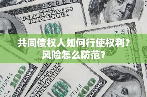 北京共同债权人如何行使权利？风险怎么防范？