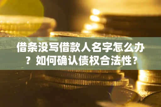 北京借条没写借款人名字怎么办？如何确认债权合法性？