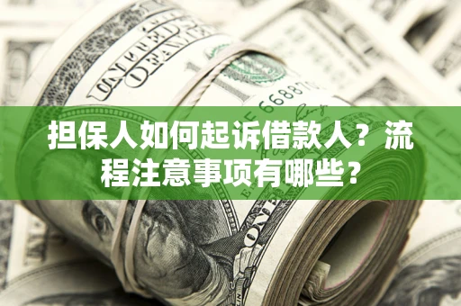 北京担保人如何起诉借款人？流程注意事项有哪些？